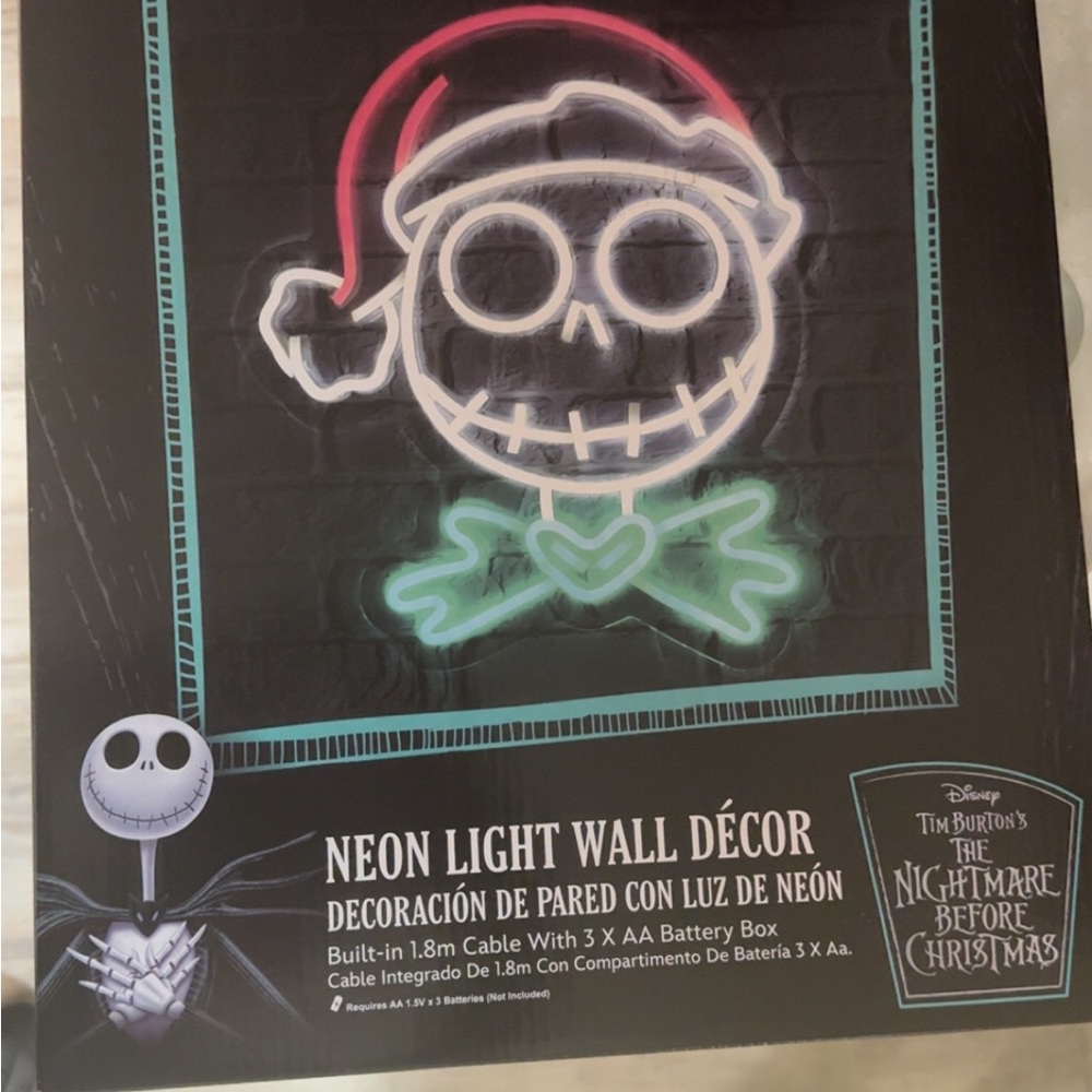 Disney Neon Light Wall Decor - Red, Green, White